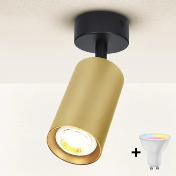 Nástěnné svítidlo Brilagi - LED Stmívat. bodové svítidlo SELE GOLDEN 1xGU10/6W/230V černá/zlatá