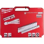 Milwaukee Sada ráčny 3/8˝ a metrických nástrčných klíčů (32 ks)