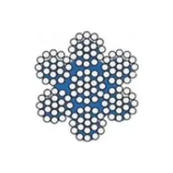 Lany Lano ocelové DIN 3060 (6x19+IWRC) 6,3mm Zn - 100m/balení