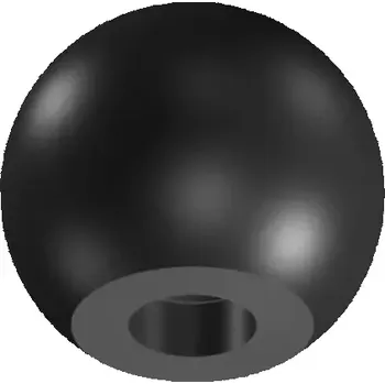 Spojovací materiál motoru Koule plastová se závitem 107-034-40/M8 černá