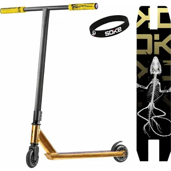Koloběžka SOKE 1644 Freestylová koloběžka EVO street, zlatá