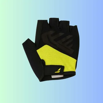 Cyklistické rukavice RYINZ Cyklistické Rukavice Comfort Plus Gel – Yellow Edition, Prodyšné, Krátkoprsté | Osobní odběr Kladno - L