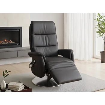 Křeslo Kožené polohovací televizní křeslo ISABELLA 2 s manuálním polohováním