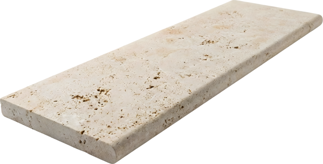 Travertin - bazénový lem / parapet šíře 33 cm (rozměr 33 x 100 x 3 cm)