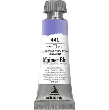 Vodová barva Maimeri Blu Akvarelová barva Ultramarine Blue 441 12 ml 1 ks