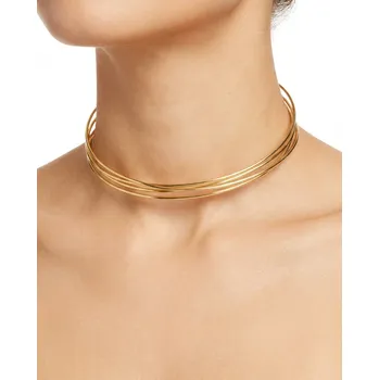 Souprava šperků B-TOP Nadčasový otevřený náhrdelník s víceřadým obloukem