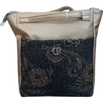 Batoh dámský syntetický Chiara Tymon - bronz/ vzor