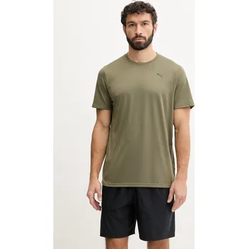 Pánské tričko Tréninkové tričko Puma Tad Essentials 525908 zelená 81X, vel. L