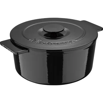 Hrnec Masterpro Litinový hrnec Eternal, Ø 26 cm (černá)