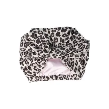 Solida Satin-Duschhaube mit Leo-Print Sprchová čepice