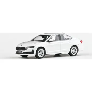 Hračka Škoda Octavia IV FL 2024 Bílá Candy 1:43 Škoda Octavia 4 FL - kovový model