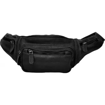 Ledvinka Kožená ledvinka LA-1738 černá, LederArt