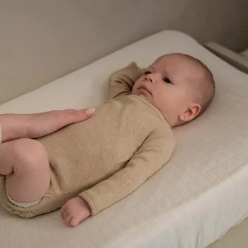 Kojenecký body LODGER Body s dlouhým rukávem Melange Beige Velikost (od výrobce): 62