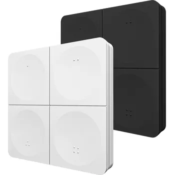 LED páska Mi-Light MiBoxer RF Bezdrátový nástěnný ovladač pro jednobarevné LED pásky, 4-kanálový - Černá - LED Solution - K4-B - K4-B