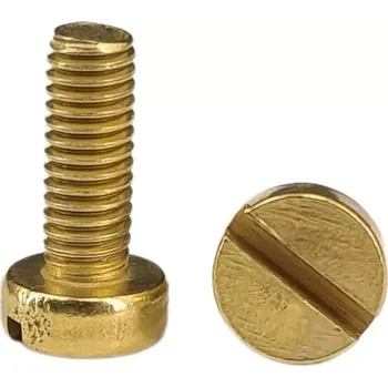 Šroub Šroub s válc. hlavou DIN 84 mosaz M2x12