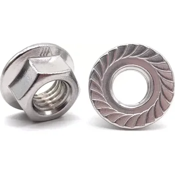 Matice Matice DIN 6923 nerez A4 M5 s ozubením