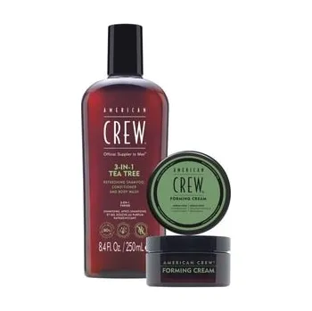 Kosmetika American Crew Styling Winter Duo Tea Tree Shampoo & Forming Cream Set Sada péče o vlasy