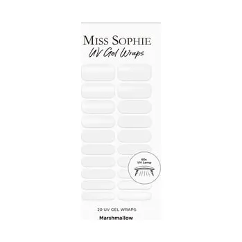 Make-up Miss Sophie UV Gel Wraps Marshmallow Fólie na nehty