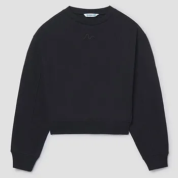 Dívčí mikina crop top mikina černá dívčí Mayoral 7422-17 velikost 164