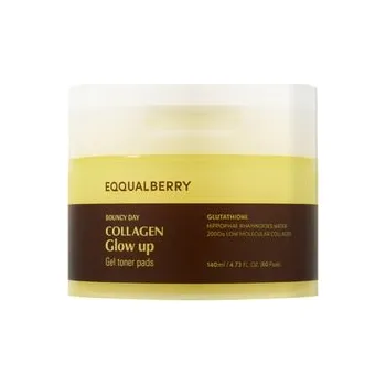 Pleťový krém Eqqualberry Collagen Glow Up Gel Toner Pads Pečující podložky