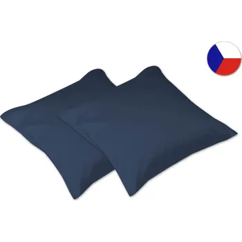 Dekorativní polštářek Saténový dekorační polštářek 40x40 GEON Jednobarevný modrý