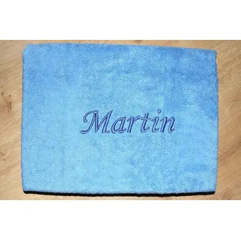 Osuška Tibex Osuška APATIT - MARTIN světle modrá 70 x 140 cm