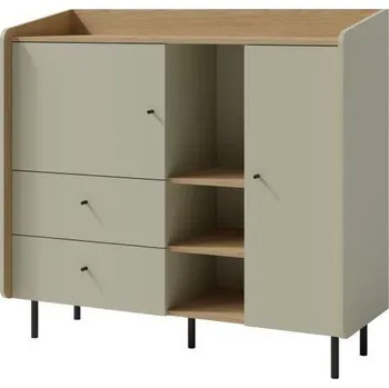 Komoda AE8 2S 2D komoda Alessio, eukalyptus-dub Baltic Dune, 125 x 115 x 42 cm&nbsp;