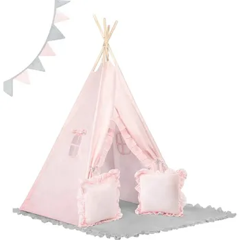 Dětská deka Nukido NK-406 Dětské teepee - světle růžové