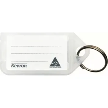 Rozlišovač klíče Visačka Kevron ID5 AC150 průhledná pro označení klíčů a svazků klíčů