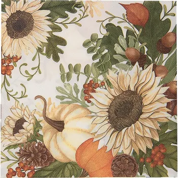 Papírový ubrousek Clayre & Eef - Papírové ubrousky FLOWERS (20 kusů v balení) 73082