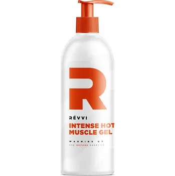 Masážní přípravek Révvi Intense Hot muscle gel 500 ml s pumpičkou