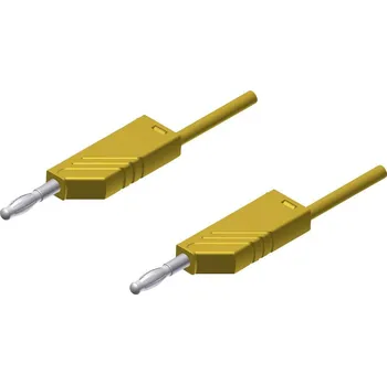 Měřicí kabel Hirschmann Test a Measurement MLN 200/2,5 GE měřicí kabel lamelová zástrčka 4 mm lamelová zástrčka 4 mm 2.00 m žlutá 1 ks