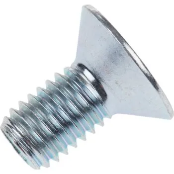 Šroub Šroub s vnitřním šestihranem, Ocel hlavice Zápustný s vnitřním šestihranem, M8, délka: 16mm, Leskle pozinkovaný 1.25mm