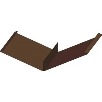 Střecha Úžlabí se stojatou drážkou, RŠ 620 mm, délka 2 m - RAL 8017 světle hnědá