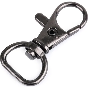 Galanterie Kovová karabina otočná, průvlek 12 mm