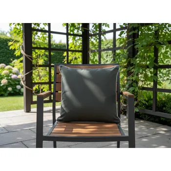 Polštář Dekorační venkovní polštář s výplní PARANA tmavě šedá 45x45 cm Mybesthome Polštář je již včetně vyjímatelné výplně.