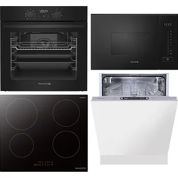Set domácích spotřebičů Philco POB 769 AB + Indukční deska Philco PHD 640 EPB + Mikrovlnná trouba Philco PMD 2085 BIB + Myčka vestavná Philco PD 1466 DBIT + 3 roky bezplatný servis + DOPRAVA ZDARMA
