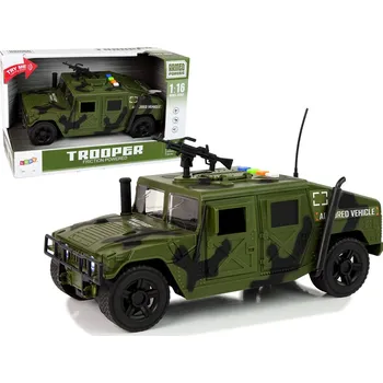LEAN Toys Vojenské vozidlo na setrvačník