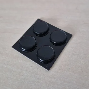 Podložka pod nábytek lepící podložky kulaté 11*3mm, 4ks, černé