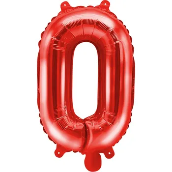 Balónek Fóliový balón písmeno O červený na party