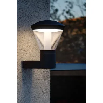 Venkovní osvětlení SHELBY LED nástěnná lampa, tmavě šedá - FARO