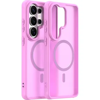 Pouzdro na mobilní telefon Techsuit - HaloFrost II MagSafe - Samsung Galaxy S26 Ultra - růžová