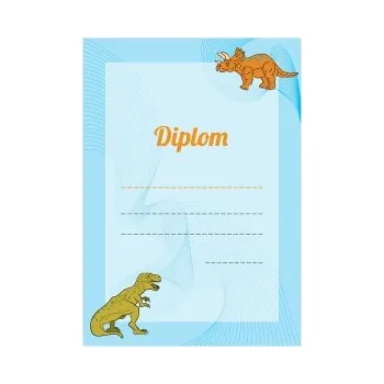 Diplom s dinosaury - A5 DIP-004-A5 Nižší cena pro více kusů!