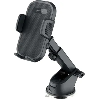 Proove - držák do auta Longway Plaid (CHLP00000001) - na čelní sklo/palubní desku, s přísavkou, pro telefony 4,7''-6,9'', černá