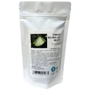Koření Ginkgo biloba jemně mletý 100g Zelené Drahokamy