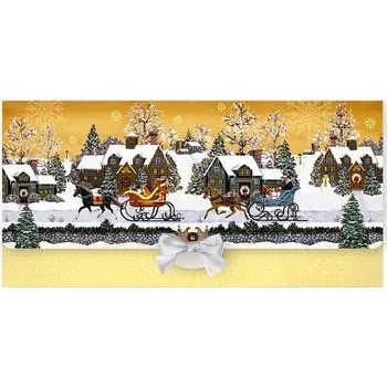 Obálka ARGUS Obálka na peníze vánoční luxusní 81-6040