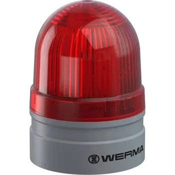 Poplachová siréna Werma Signaltechnik signální osvětlení Mini TwinLIGHT 24VAC/DC RD 260.110.75 červená 24 V/DC