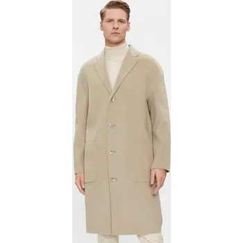 Calvin Klein Vlněný kabát K10K111601 Béžová Regular Fit L