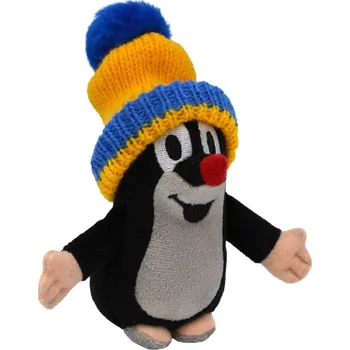 plyšák Moravská ústředna Krtek (Krteček) 12cm modro-žlutý kulich PLYŠ