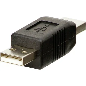LINDY USB 2.0 adaptér [1x USB 2.0 zástrčka A - 1x USB 2.0 zástrčka A] Adapter